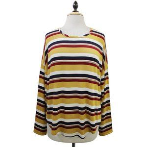 Retro Stripe Long Sleeve Crew